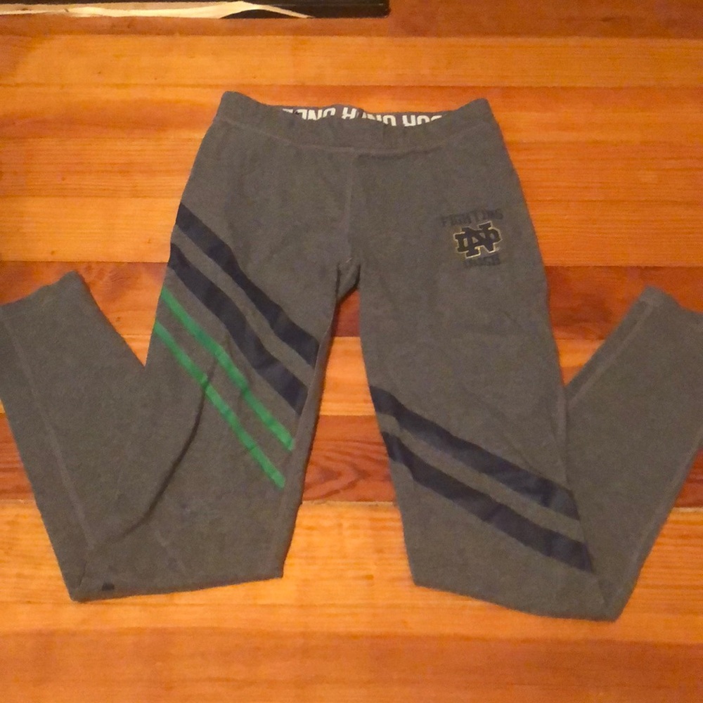 Notre Dame Striped Underarmour Leggings XS